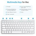 OMOTON Compact Bluetooth Keyboard for Mac Devices