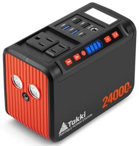 Takki 88.8Wh Portable Power Station Lithium Battery Solar Generator Power Bank with 110V AC Outlet Battery Backup for Camping Home Use Emergency(Solar Panel Optional)
