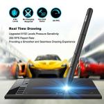 UGEE M708 Graphics Drawing Tablet with Battery-Free Pen