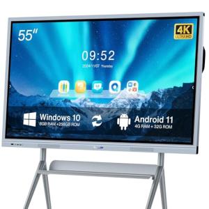 55" Smart Interactive Whiteboard with 4K Touchscreen