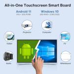 55" Smart Interactive Whiteboard with 4K Touchscreen