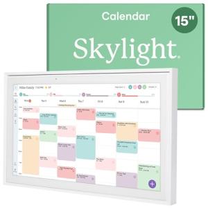15-Inch Digital Calendar & Chore Chart for Families