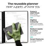 Reusable Smart Planner - Flexible, Undated, Green