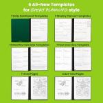 Reusable Smart Planner - Flexible, Undated, Green