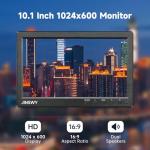 JINSWY 10.1" HD Security Monitor with Remote