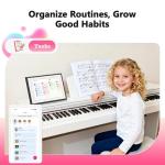 BIGASUO 10.1" Digital Calendar, Smart Touchscreen Interactive Display, Electronic Organizer for Monthly, Weekly & Daily Agenda, Chore Chart, Meal Planner, To Do List, Family Schedules, Picture Frame