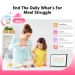 BIGASUO 10.1" Digital Calendar, Smart Touchscreen Interactive Display, Electronic Organizer for Monthly, Weekly & Daily Agenda, Chore Chart, Meal Planner, To Do List, Family Schedules, Picture Frame