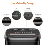 Amazon Basics 8-Sheet Cross Cut Paper Shredder and Credit Card Shredder - Black