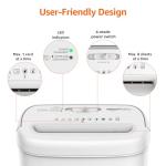 Amazon Basics Cross Cut Paper and Credit Card Shredder for Security - 8-Sheet, Heavy Duty, White