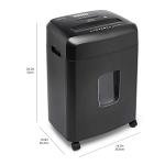 15-Sheet Cross Cut Shredder for Paper and Cards