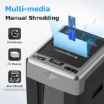 BONSEN 300-Sheet Heavy Duty Micro Cut Shredder
