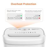 Amazon Basics Cross Cut Paper and Credit Card Shredder for Security - 8-Sheet, Heavy Duty, White