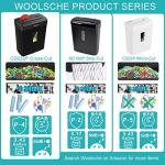 Woolsche Paper Shredder,10-Sheet Cross Cut with 3.43-Gallon Basket, P-4 Security Level,3-Mode Design - Shreds CD and Credit Card,Durable,Fast and Jam Proof for Home Office (ETL Certified)