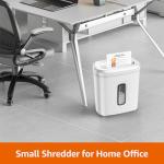 Amazon Basics Cross Cut Paper and Credit Card Shredder for Security - 8-Sheet, Heavy Duty, White