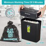 Woolsche Paper Shredder,10-Sheet Cross Cut with 3.43-Gallon Basket, P-4 Security Level,3-Mode Design - Shreds CD and Credit Card,Durable,Fast and Jam Proof for Home Office (ETL Certified)