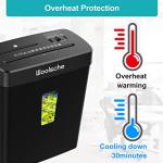 Woolsche Paper Shredder,10-Sheet Cross Cut with 3.43-Gallon Basket, P-4 Security Level,3-Mode Design - Shreds CD and Credit Card,Durable,Fast and Jam Proof for Home Office (ETL Certified)