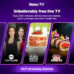 Aurzen Mini Smart Projector with Roku Streaming