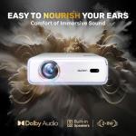 EAZZE D1 Mini Projector with WiFi and Bluetooth