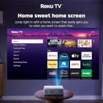 Aurzen Mini Smart Projector with Roku Streaming