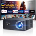 WiFi 6 Smart 4K Outdoor Projector with Google TV