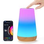 Bonsery Smart Table Lamp, Dimmable Nursery Night Light with App/Voice Control Compatible with Alexa, Led Desk Lamp with 32 Modes 2700-6500k & Music Sync, Bedside Lamp for Kids with Timer
