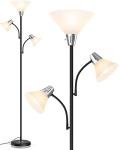 LEPOWER 9W LED Floor Lamp with Adjustable Reading Light
