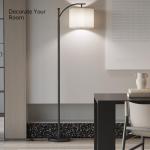 SUNMORY Modern Arc Floor Lamp with Adjustable Shade