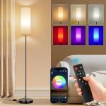 Dimmable Modern Corner Floor Lamp with Remote