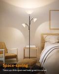 LEPOWER 9W LED Floor Lamp with Adjustable Reading Light