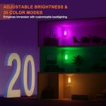 Dimmable Modern Corner Floor Lamp with Remote