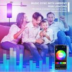 Dimmable Modern Corner Floor Lamp with Remote