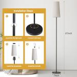 SUNMORY 61'' Floor Lamp with 3 Color Temperatures