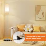 Dimmable Modern Corner Floor Lamp with Remote