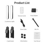 yAyusi Dual-Lamp LED Streaming Light with Remote