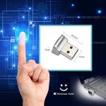 ARCANITE USB Fingerprint Reader for Windows 11/10 Hello Desktop, Laptop, 0.05s 360-Degree Sensor Security Device Login, Security Lock