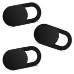 Yilador 3 Pack Ultra Thin Webcam Covers - Black