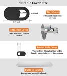 Yilador Ultra Thin Webcam Cover for Privacy Protection