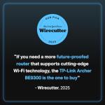 Tri-Band BE550 WiFi 7 Router - Gaming & Streaming