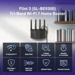 GL.iNet Flint 3 Tri-Band Gaming WiFi Router