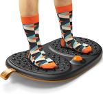 Trobing Standing Desk Mat Balance Board with Rollerball, Wooden Wobble Anti Fatigue Mat Balance Board for Standing Desk, Home Office Non-Slip Comfort Floor Mat to Relieve Foot, Knee, and Back Pain