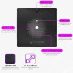 Asterion 41" Rollable VR Mat - Anti-Fatigue Black