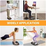 Trobing Standing Desk Mat Balance Board with Rollerball, Wooden Wobble Anti Fatigue Mat Balance Board for Standing Desk, Home Office Non-Slip Comfort Floor Mat to Relieve Foot, Knee, and Back Pain