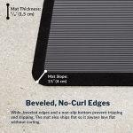 Vari Standing Mat 34x22 (VariDesk) - Anti Fatigue Non-Slip Mat for Standing Desk, Cushioned for Comfort, Indoor Floor Mat for Home, Office, or Kitchen - Black