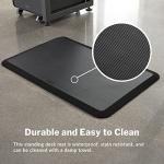 Vari Standing Mat 34x22 (VariDesk) - Anti Fatigue Non-Slip Mat for Standing Desk, Cushioned for Comfort, Indoor Floor Mat for Home, Office, or Kitchen - Black