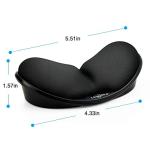 LINGSFIRE Memory Foam Mouse Wrist Rest Keyboard Wrist Rest Pad Anti-Skid Mousepad Support Wrist Rest Mat for Office Computer Laptop Mac- Durable Comfortable Lightweight Easy Typing(5.1 * 2.8" Black)