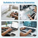 MEKASS Memory Foam Ergonomic Wrist Rest Set