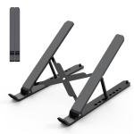 Adjustable Portable Ergonomic Laptop Stand - Black