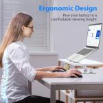 Adjustable Metal Laptop Stand for 10-15.6" Laptops