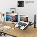 Adjustable Laptop Desk Mount with Cooling Tray