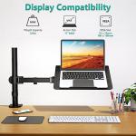 Adjustable Laptop Desk Mount with Cooling Tray